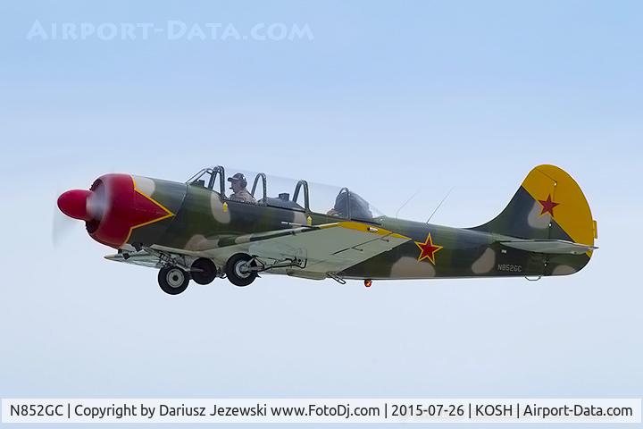 N852GC, 1988 Yakovlev Yak-52 C/N 888409, Yakovlev Yak-52  C/N 888409, N852GC