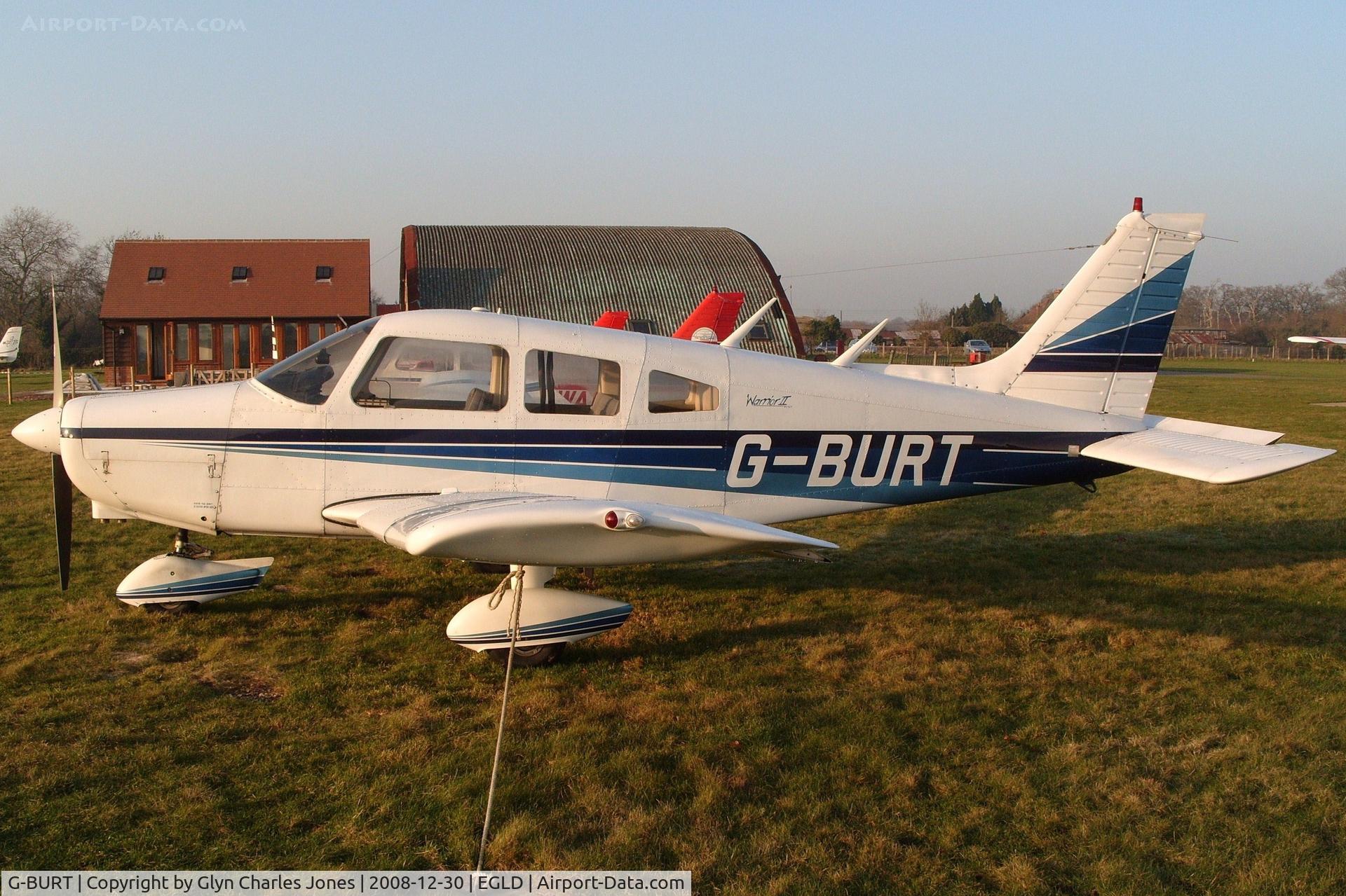 G-BURT, 1977 Piper PA-28-161 Cherokee Warrior II C/N 28-7716105, Previously N2459Q. With thanks to The Pilot Centre.