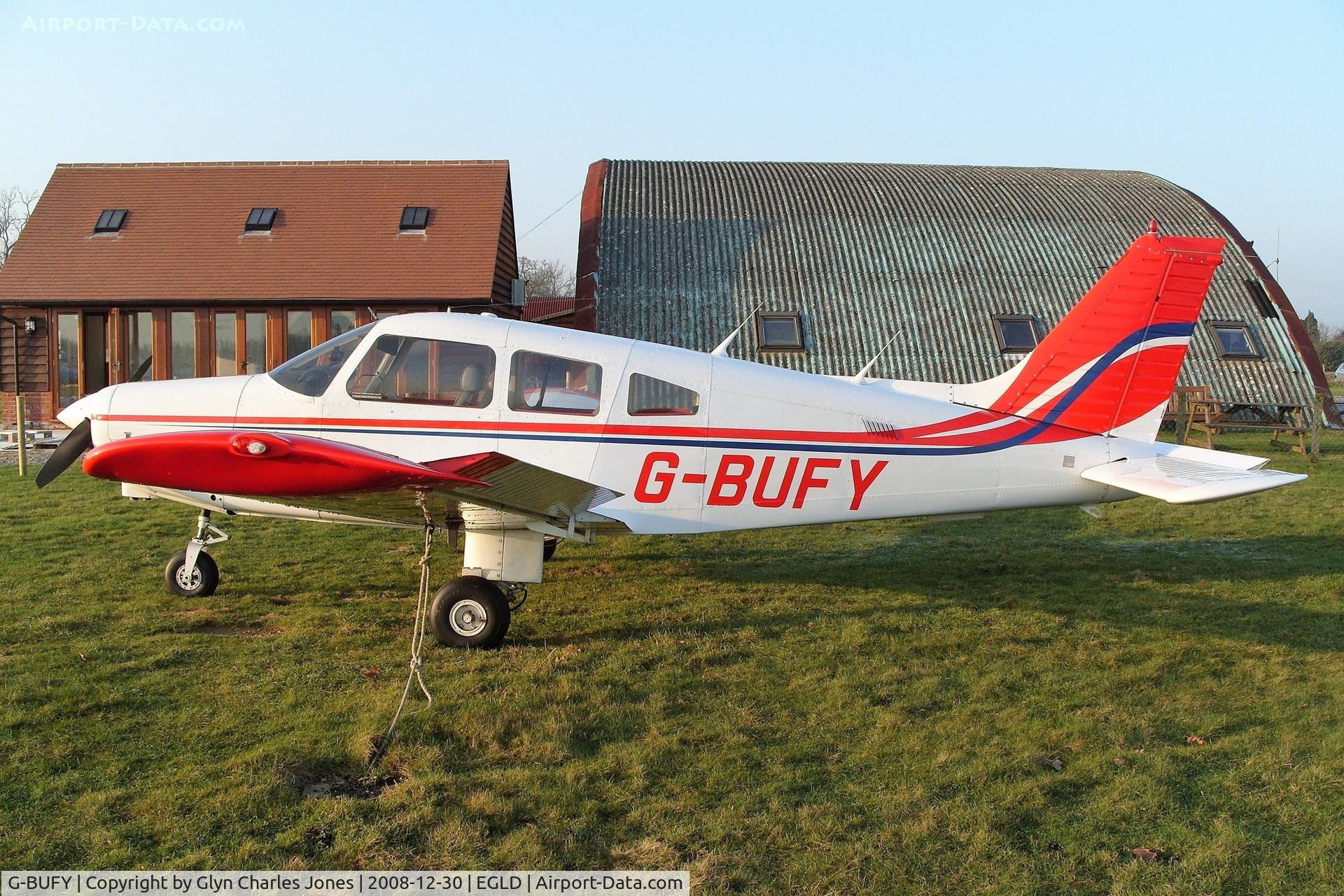 G-BUFY, 1980 Piper PA-28-161 Cherokee Warrior II C/N 28-8016211, Previously N130CT. Owned by Bickertons Aerodromes Ltd. With thanks to The Pilot Centre.