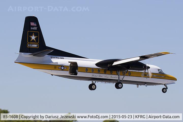 85-1608, 1984 Fokker C-31A (F27-400M) Troopship C/N 10668, Fokker C-31A Troopship (F-27-400M) 51608 - U.S. Army Parachute Demonstration Team 