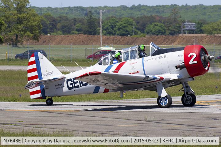 N7648E, 1942 North American SNJ-3 Texan C/N 78-6987, North American SNJ-3 Texan  C/N 786987 - Geico Skytypers, N7648E