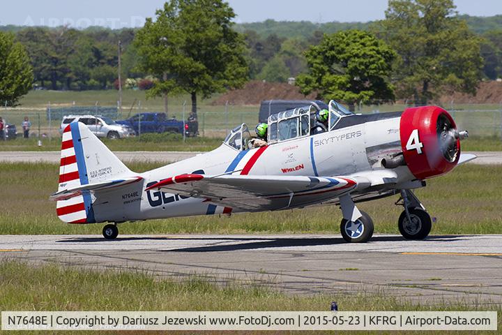 N7648E, 1942 North American SNJ-3 Texan C/N 78-6987, North American SNJ-3 Texan  C/N 786987 - Geico Skytypers, N7648E