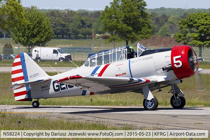 N58224, 1941 North American AT-6B Texan C/N 2553, North American AT-6 Texan  C/N 2553 - Geico Skytypers, N58224