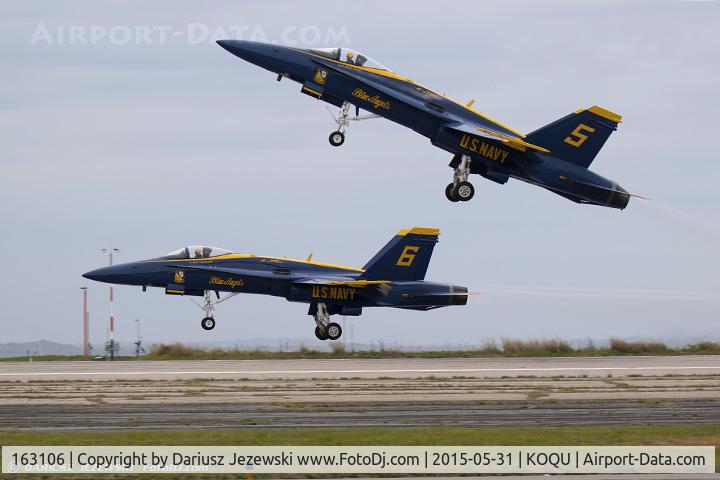 163106, McDonnell Douglas F/A-18A Hornet C/N 0495, F/A-18A Hornet 163106 C/N 0495 from Blue Angels Demo Team  NAS Pensacola, FL