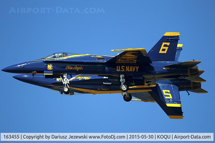 163455, 1988 McDonnell Douglas F/A-18C Hornet C/N 0669/C022, F/A-18C Hornet 163455 C/N 0669 from Blue Angels Demo Team  NAS Pensacola, FL