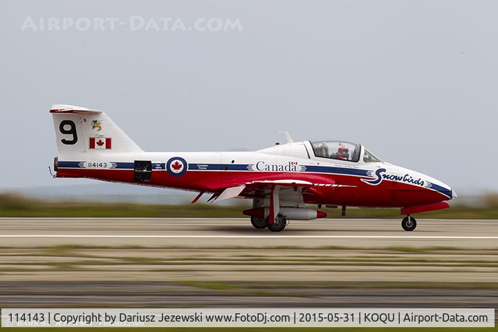 114143, Canadair CT-114 Tutor C/N 1143, CAF CT-114 Tutor 114143 C/N 1143 from Snowbirds Demo Team 15 Wing CFB Moose Jaw, SK