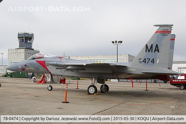 78-0474, McDonnell Douglas F-15C Eagle C/N 0453/C007, F-15C Eagle 78-0474 MA from 131st FS 