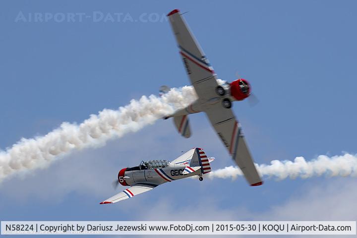N58224, 1941 North American AT-6B Texan C/N 2553, North American AT-6 Texan  C/N 2553 - Geico Skytypers, N58224