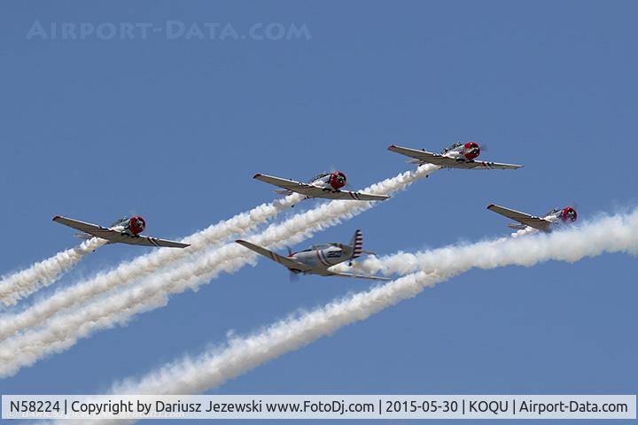N58224, 1941 North American AT-6B Texan C/N 2553, North American AT-6 Texan  C/N 2553 - Geico Skytypers, N58224