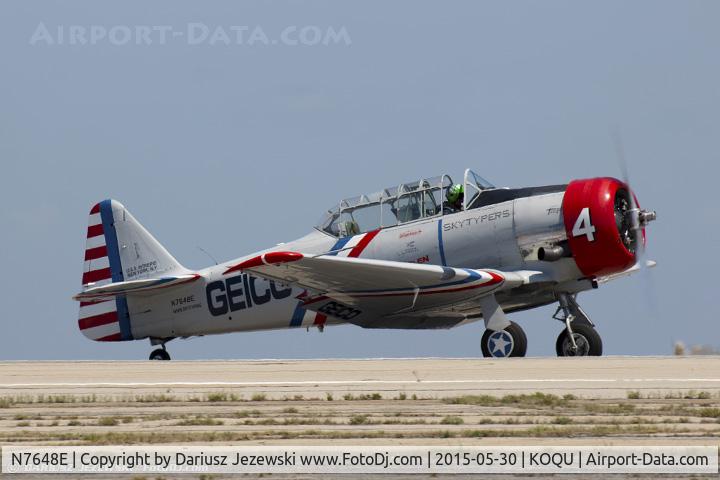 N7648E, 1942 North American SNJ-3 Texan C/N 78-6987, North American SNJ-3 Texan C/N 786987 - Geico Skytypers, N7648E