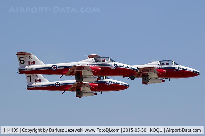 114109, Canadair CT-114 Tutor C/N 1109, CAF CT-114 Tutor 114109 C/N 1109 from Snowbirds Demo Team 15 Wing CFB Moose Jaw, SK