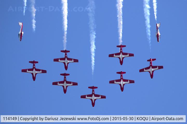 114149, Canadair CT-114 Tutor C/N 1149, CAF CT-114 Tutor 114149 C/N 1149 from Snowbirds Demo Team 15 Wing CFB Moose Jaw, SK
