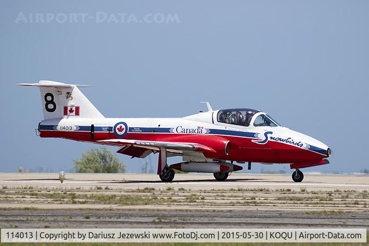 114013, 1962 Canadair CT-114 Tutor C/N 1013, CAF CT-114 Tutor 114013 C/N 1013 from Snowbirds Demo Team 15 Wing CFB Moose Jaw, SK