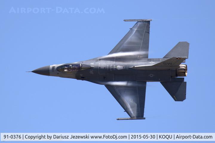 91-0376, 1991 General Dynamics F-16C Fighting Falcon C/N CC-74, F-16CJ Fighting Falcon 91-0376 SW from 77th FS 