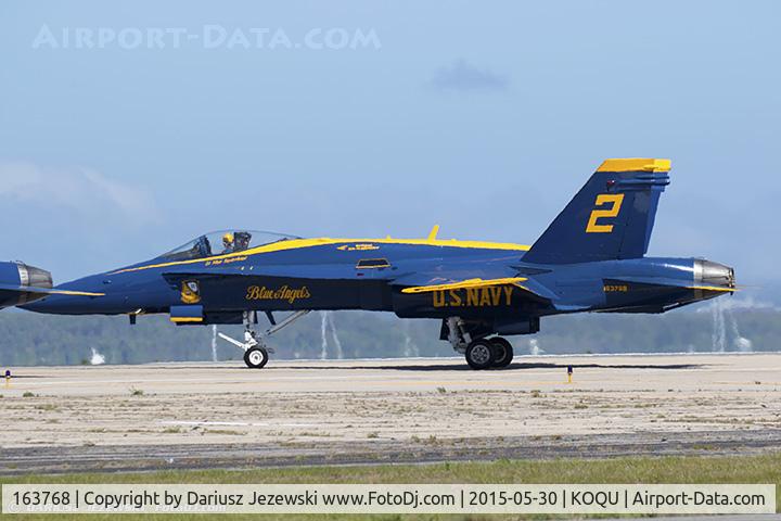 163768, 1989 McDonnell Douglas F/A-18C Hornet C/N 0848/C125, F/A-18C Hornet 163768 C/N 0848 from Blue Angels Demo Team  NAS Pensacola, FL