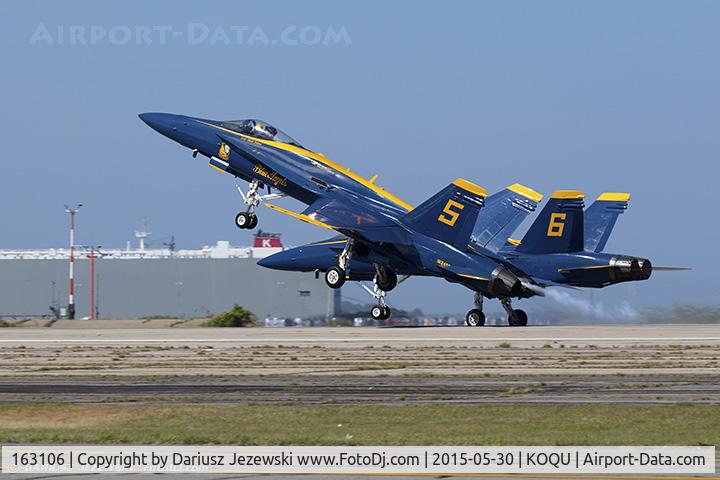 163106, McDonnell Douglas F/A-18A Hornet C/N 0495, F/A-18A Hornet 163106 C/N 0495 from Blue Angels Demo Team  NAS Pensacola, FL