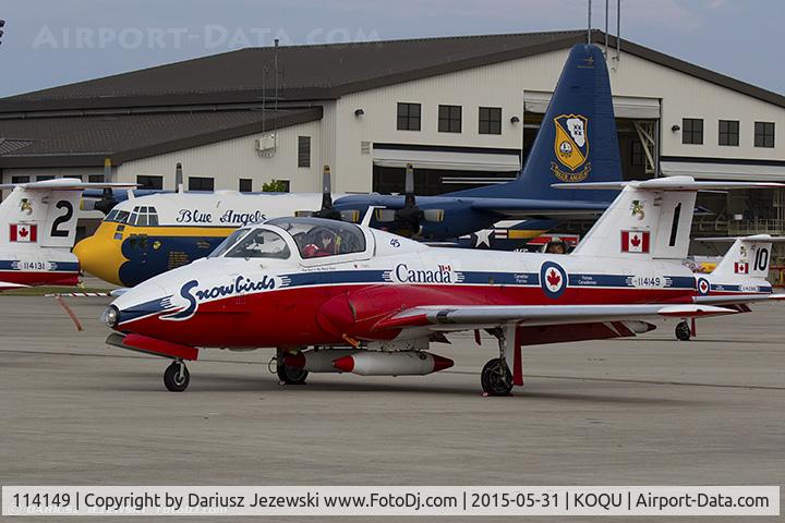 114149, Canadair CT-114 Tutor C/N 1149, CAF CT-114 Tutor 114149 C/N 1149 from Snowbirds Demo Team 15 Wing CFB Moose Jaw, SK