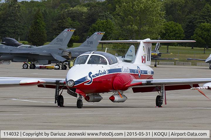 114032, Canadair CT-114 Tutor C/N 1034, CAF CT-114 Tutor 114032 C/N 1032 from Snowbirds Demo Team 15 Wing CFB Moose Jaw, SK