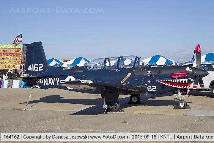 164162, Beech T-34C Turbo Mentor C/N GL-342, T-34C Turbo Mentor 164162 62 from SFWSL  NAS Oceana, VA