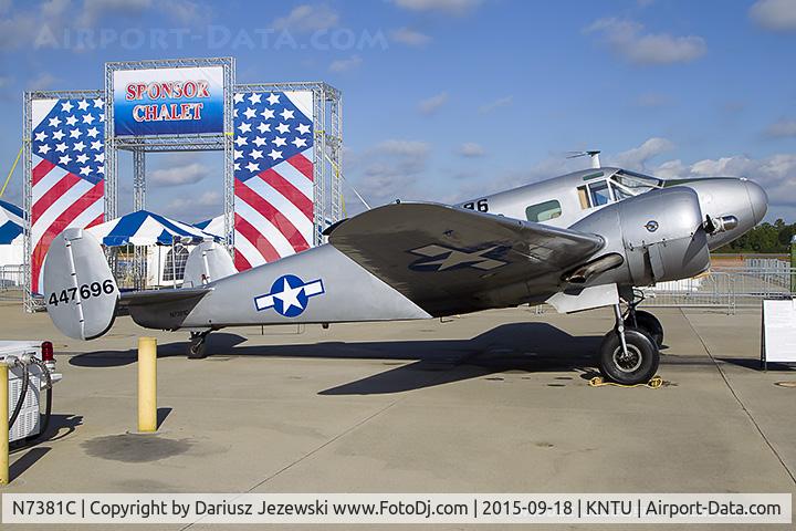 N7381C, 1944 Beech C18S C/N 8104, Beech C18S  C/N 8104, N7381C