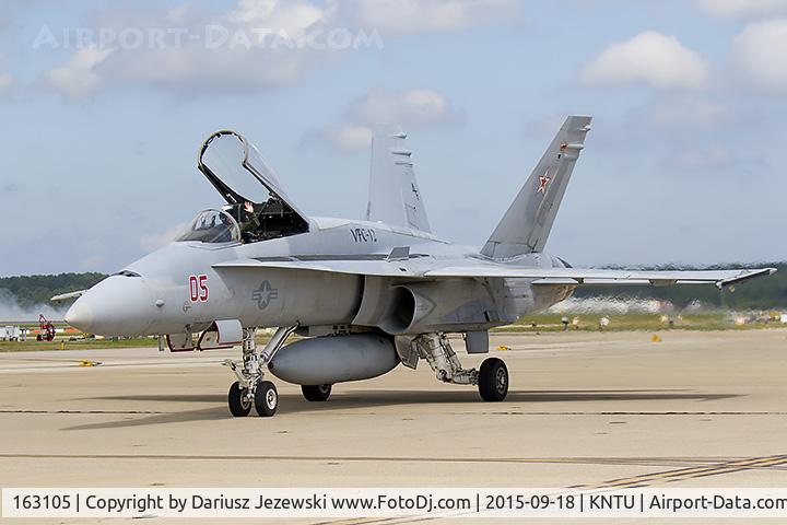 163105, McDonnell Douglas F/A-18A+ Hornet C/N 0494/A408, F/A-18A Hornet 163105 AF-05 from VFC-12 