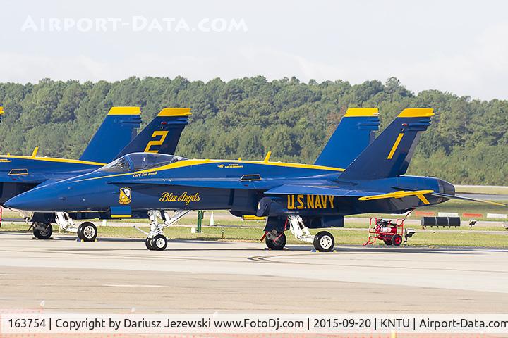 163754, 1989 McDonnell Douglas F/A-18C Hornet C/N 0829/C112, F/A-18C Hornet 163754 C/N 0817 from Blue Angels Demo Team  NAS Pensacola, FL