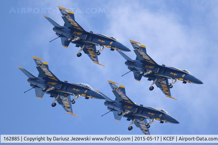 162885, McDonnell Douglas F/A-18B Hornet C/N 434/B076, F/A-18B Hornet 162885  from Blue Angels Demo Team  NAS Pensacola, FL
