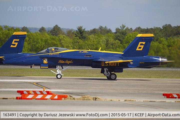 163491, 1988 McDonnell Douglas F/A-18C Hornet C/N 727/C048, F/A-18C Hornet 163491 C/N 0727 from Blue Angels Demo Team  NAS Pensacola, FL