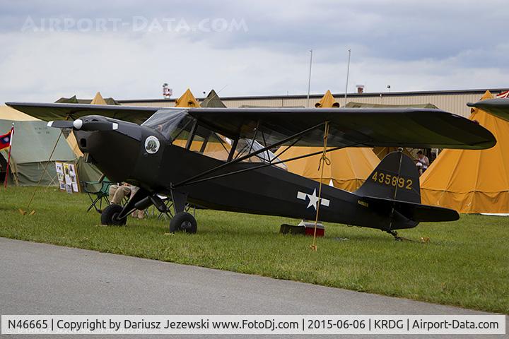 N46665, 1943 Taylorcraft DCO-65 C/N L-5892, Taylorcraft L-2 DCO-65  C/N L-5892, N46665