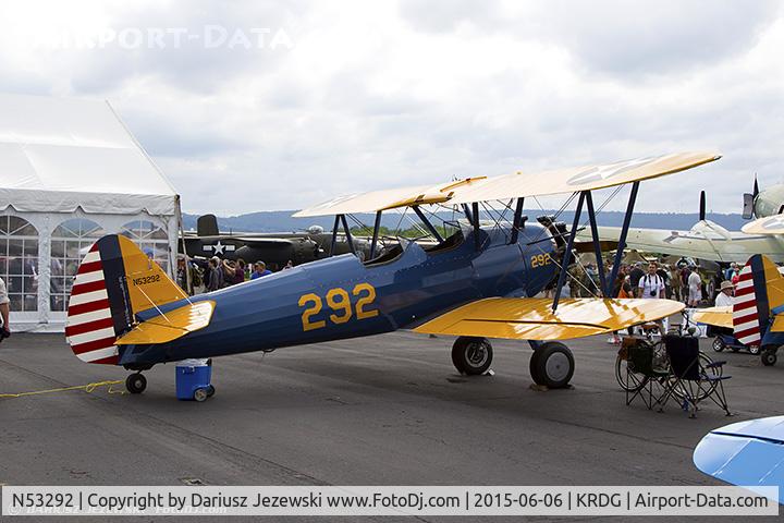 N53292, 1942 Boeing D75N1 C/N 75-3856, Boeing D75N1 (PT-17) Kaydet  C/N 75-3856, N53292