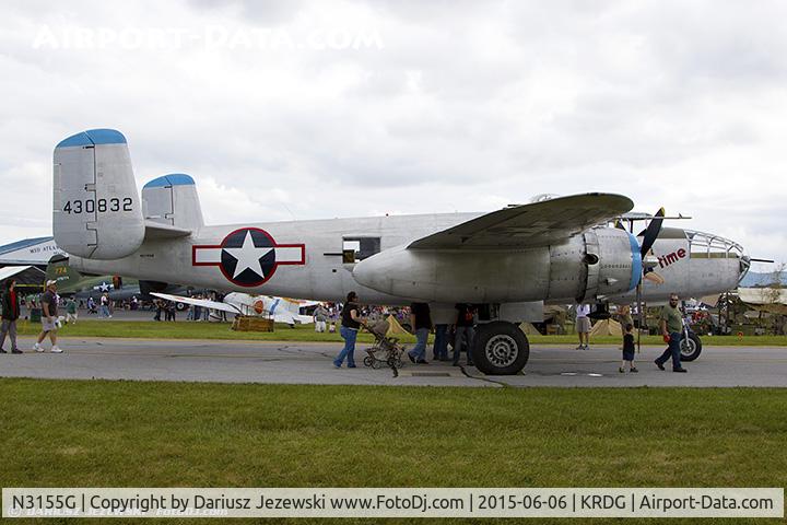 N3155G, North American TB-25N Mitchell C/N 108-34107, North American TB-25N Mitchell 