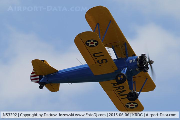 N53292, 1942 Boeing D75N1 C/N 75-3856, Boeing D-75N1 PT-17 Kaydet C/N 75-3856, N53292