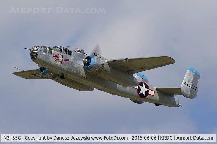 N3155G, North American TB-25N Mitchell C/N 108-34107, North American TB-25N Mitchell 