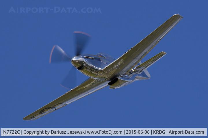 N7722C, 1944 North American F-51D Mustang C/N 44-73420, North American F-51D Mustang C/N 4473420, N7722C