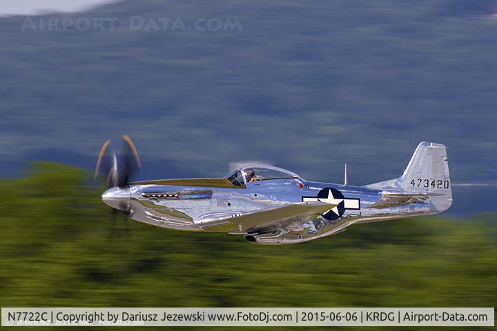 N7722C, 1944 North American F-51D Mustang C/N 44-73420, North American F-51D Mustang C/N 4473420, N7722C