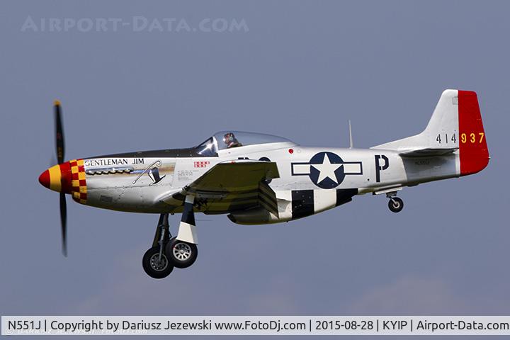 N551J, 1957 North American P-51D Mustang C/N 44-74230, North American P-51D Mustang 