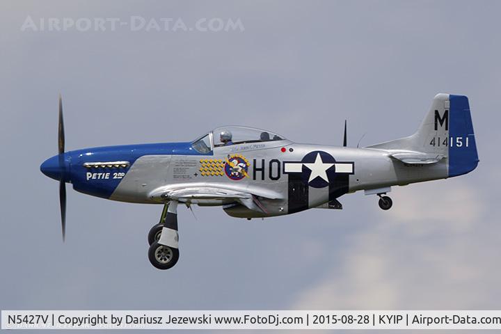 N5427V, 1944 North American F-51D Mustang C/N 44-72942, North American F-51D Mustang 