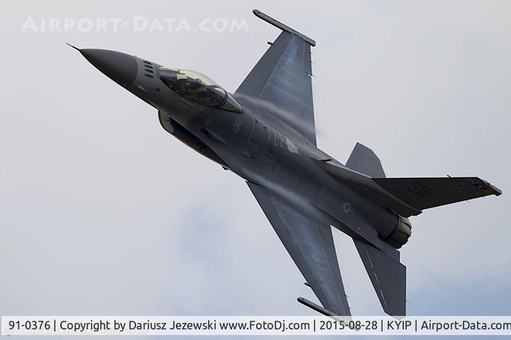 91-0376, 1991 General Dynamics F-16C Fighting Falcon C/N CC-74, F-16CJ Fighting Falcon 91-0376 SW from 77th FS 