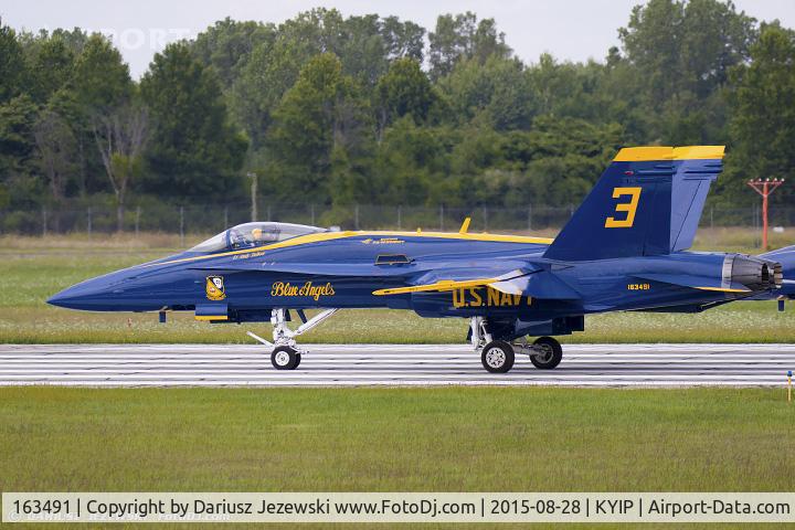 163491, 1988 McDonnell Douglas F/A-18C Hornet C/N 727/C048, F/A-18C Hornet 163491 C/N 0727 from Blue Angels Demo Team  NAS Pensacola, FL