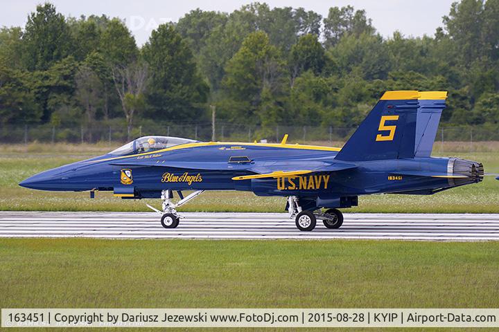 163451, 1988 McDonnell Douglas F/A-18C Hornet C/N 0662/C020, F/A-18C Hornet 163451 C/N 0662 from Blue Angels Demo Team  NAS Pensacola, FL
