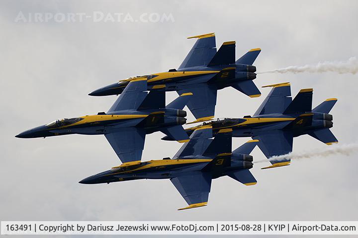 163491, 1988 McDonnell Douglas F/A-18C Hornet C/N 727/C048, F/A-18C Hornet 163491 C/N 0727 from Blue Angels Demo Team  NAS Pensacola, FL