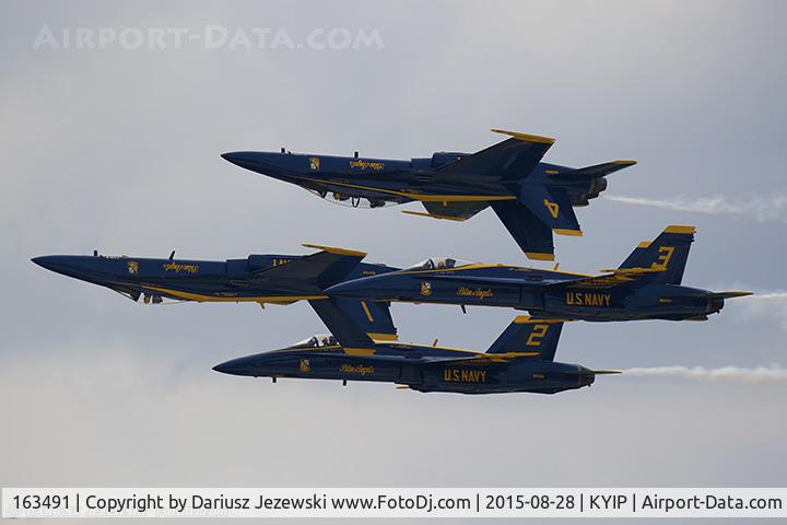 163491, 1988 McDonnell Douglas F/A-18C Hornet C/N 727/C048, F/A-18C Hornet 163491 C/N 0727 from Blue Angels Demo Team  NAS Pensacola, FL
