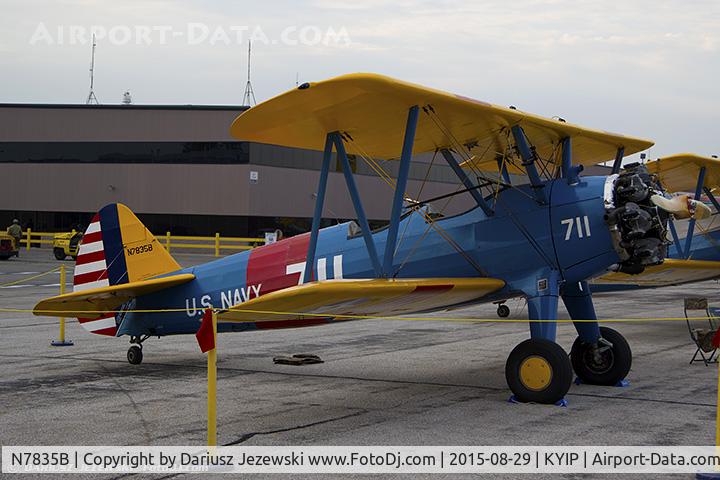 N7835B, Boeing A75N1(PT17) C/N 75-4587, Boeing A75N1 (PT-17) Stearman  C/N 75-4587, N7835B