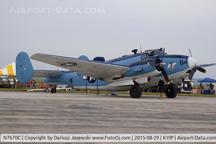 N7670C, 1945 Lockheed PV-2 Harpoon C/N 15-1438, Lockheed PV-2 Harpoon Bu 37472  C/N 15-1438, N7670C