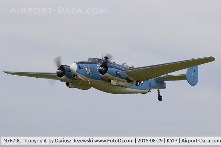 N7670C, 1945 Lockheed PV-2 Harpoon C/N 15-1438, Lockheed PV-2 Harpoon Bu 37472  C/N 15-1438, N7670C