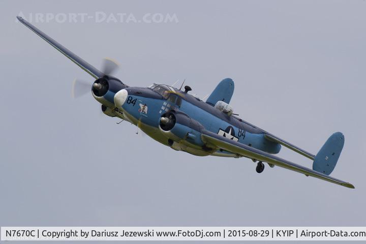 N7670C, 1945 Lockheed PV-2 Harpoon C/N 15-1438, Lockheed PV-2 Harpoon Bu 37472  C/N 15-1438, N7670C
