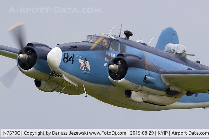 N7670C, 1945 Lockheed PV-2 Harpoon C/N 15-1438, Lockheed PV-2 Harpoon Bu 37472  C/N 15-1438, N7670C