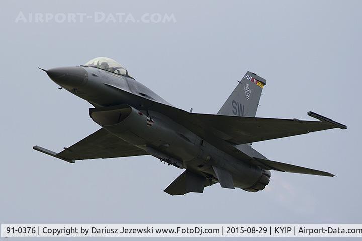 91-0376, 1991 General Dynamics F-16C Fighting Falcon C/N CC-74, F-16CJ Fighting Falcon 91-0376 SW from 77th FS 