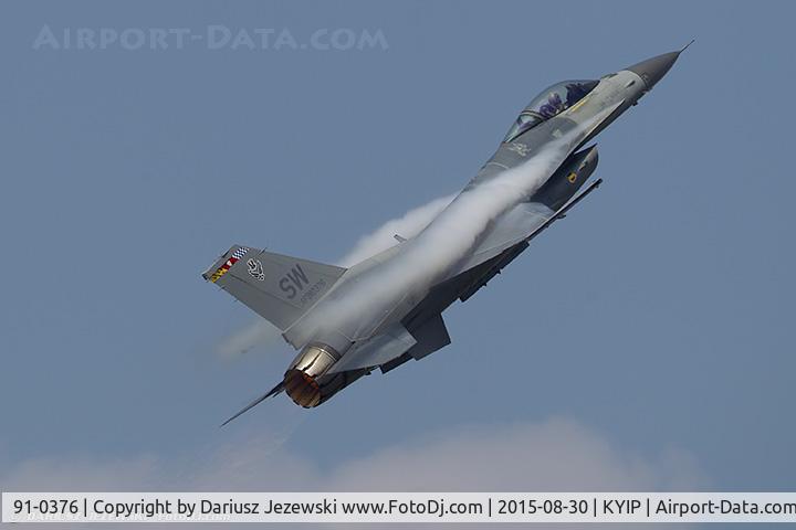 91-0376, 1991 General Dynamics F-16C Fighting Falcon C/N CC-74, F-16CJ Fighting Falcon 91-0376 SW from 77th FS 