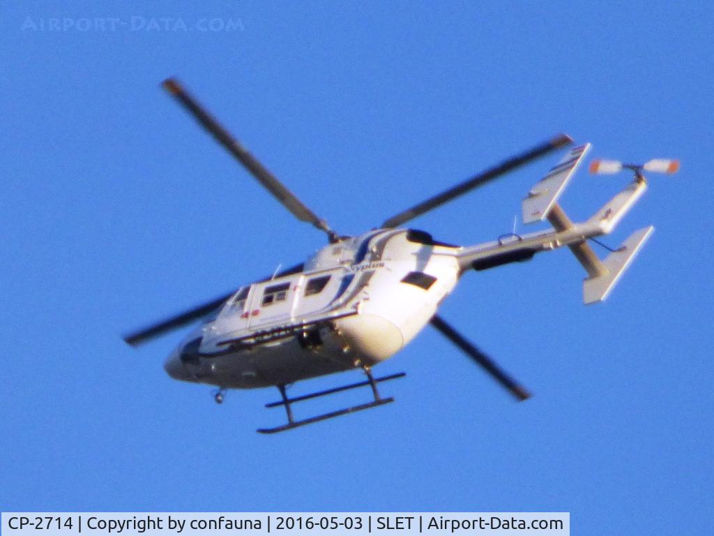 CP-2714, MBB-Kawasaki BK-117B-2 BK-117B-2 C/N 7252, Arriving to El Trompillo